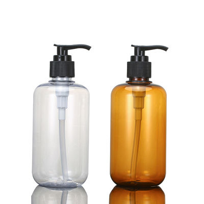 Amber Boş Plastik Şampuan Şişeleri 6.8oz Serigrafi