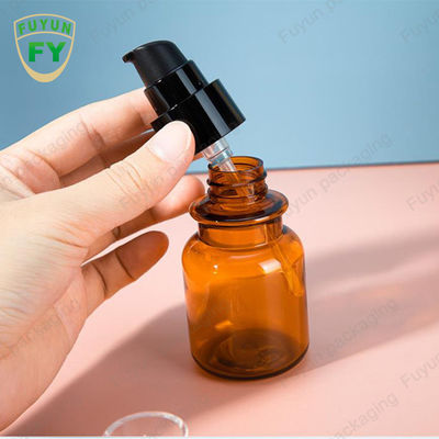 Kahverengi Vidalı Üst Kapsül Ambalajı 60ml İlaç Şişesi Amber Plastik