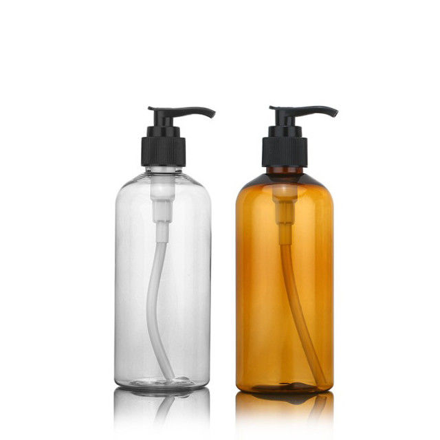 Vücut Losyonu için 300ML Şampuan Pompası Dispenseri Şişesi Amber Rengi
