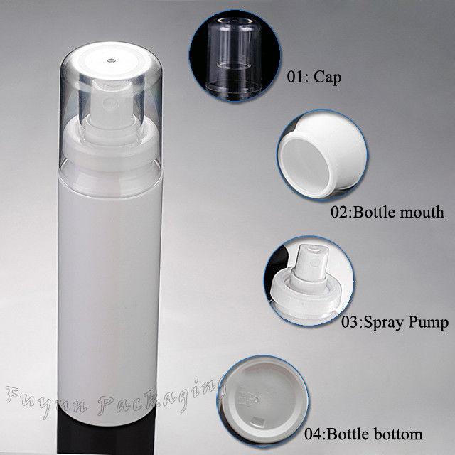 plastik 100ml Kozmetik Sprey Pompa Şişesi Don Yüzey İşleme