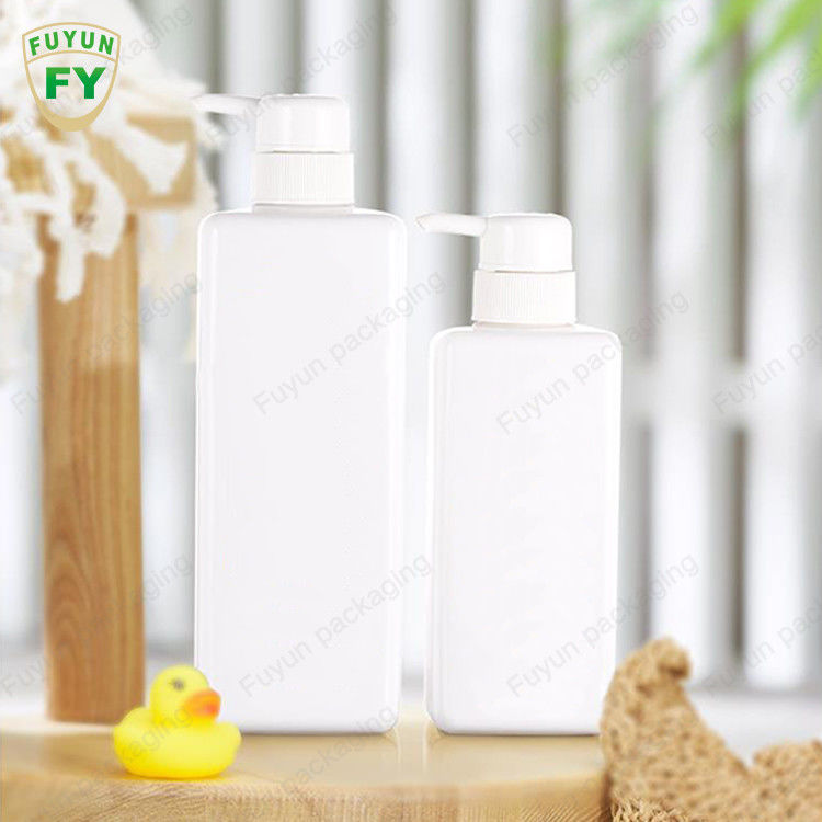 Losyonlar Şampuanlar için 16oz Doldurulabilir Kare Plastik Pompa Şişeleri