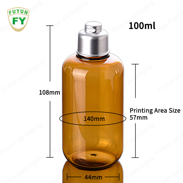 Gümüş Kapaklı BPA Free Geri Dönüşümlü 300ml Toner Plastik Şişe