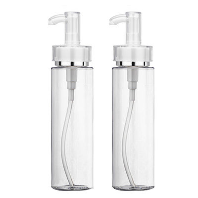 Boş 200ml Plastik Pompa Dispenseri Şişeleri Şeffaf Şişe Rengi
