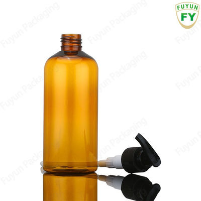 Vücut Losyonu için 300ML Şampuan Pompası Dispenseri Şişesi Amber Rengi