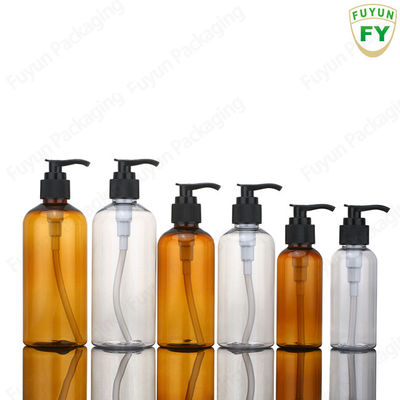 3.4 oz Şampuan Pompası Dispenseri Şişesi, Şeffaf kehribar duş pompası şişeleri