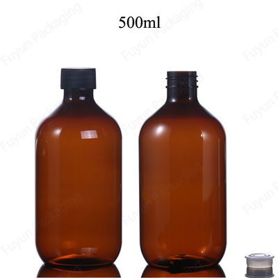 16oz Plastik Serum Şişeleri, boş 500ml Amber Pet Şişeler