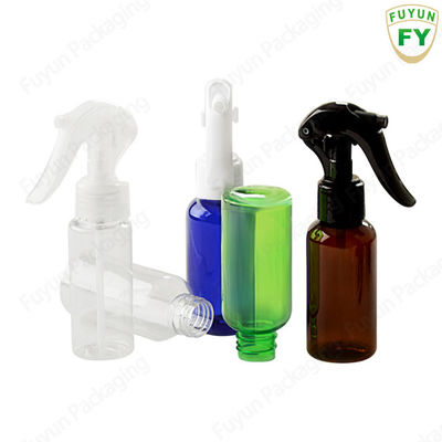 Meme tetik kapağı ile 50ml şeffaf beyaz plastik sprey şişesi