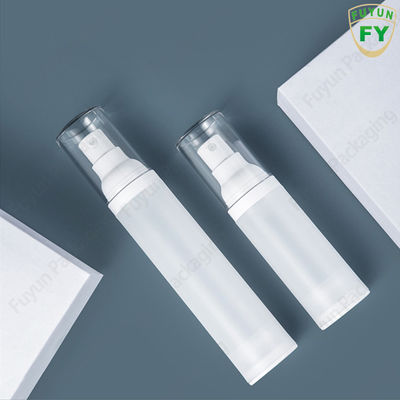 Toptan 50ml boş seyahat mini vakum temizle yuvarlak havasız losyon krem ​​plastik şişe cilt bakımı için