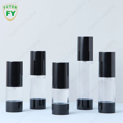 15ml 30ml 50ml özel lüks boş krem ​​berrak beyaz siyah buzlu kozmetik plastik sprey losyon havasız pompa