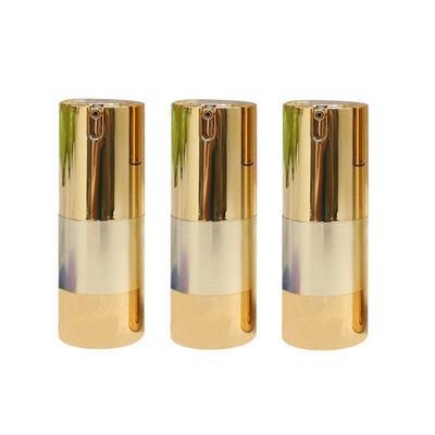 Lüks Altın Havasız Dispenser Şişeleri 15ml OEM LOGOSU