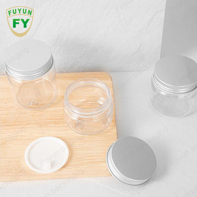 550ml 600ml 1000ml Kurabiye BPA İçermeyen PET Plastik Yuvarlak Kapaklı Kavanoz