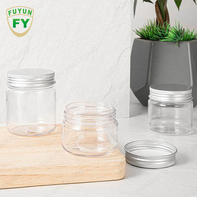550ml 600ml 1000ml Kurabiye BPA İçermeyen PET Plastik Yuvarlak Kapaklı Kavanoz