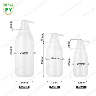 PET Plastik Şampuan Duş Jeli Şişe Dezenfektan Losyon Pompası 300ml 400ml 500ml 600ml