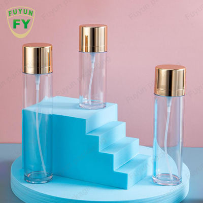 Altın Kapaklı Boş PET Sprey Şişesi 50ml Silindirik Kozmetik Ambalaj
