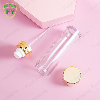 Altın Kapaklı Boş PET Sprey Şişesi 50ml Silindirik Kozmetik Ambalaj