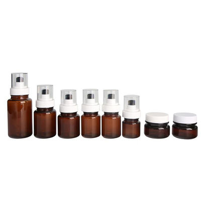 Fuyun 40ml 60ml Amber Cilt Bakımı Plastik Pompa Şişeleri Sürekli Sprey