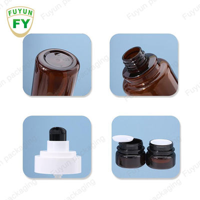 Fuyun 40ml 60ml Amber Cilt Bakımı Plastik Pompa Şişeleri Sürekli Sprey