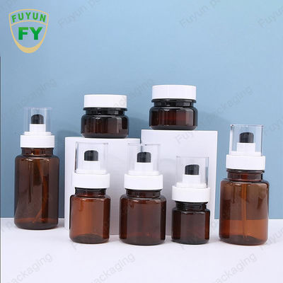 Fuyun 40ml 60ml Amber Cilt Bakımı Plastik Pompa Şişeleri Sürekli Sprey
