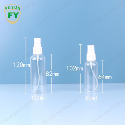 Mini Clear 80ml 100ml Parfüm İnce Mist Plastik Sprey Şişesi