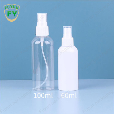 60Ml Şeffaf Sprey PET Plastik Şişe Boş Pompalı Dispenser Kozmetik Ambalaj