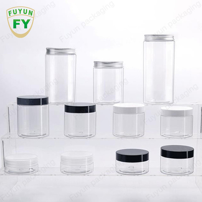 30ml 40ml 150ml Alüminyum Kapaklı Gıda Sınıfı Şeffaf Plastik Ambalaj Kavanozları