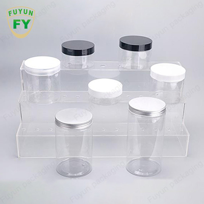 30ml 40ml 150ml Alüminyum Kapaklı Gıda Sınıfı Şeffaf Plastik Ambalaj Kavanozları