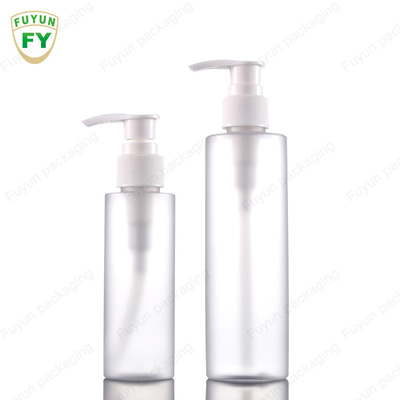 Uçucu Yağ İçin Sıcak Damgalama Yuvarlak Şeffaf Plastik Pompa Şişeleri 100ml