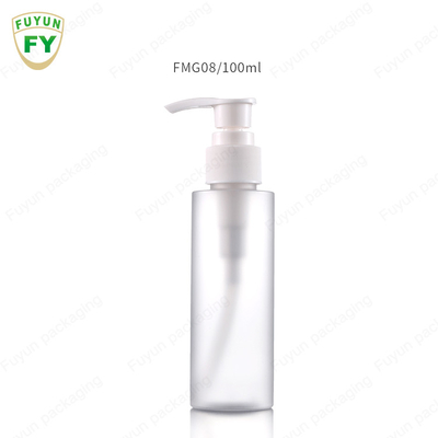 Uçucu Yağ İçin Sıcak Damgalama Yuvarlak Şeffaf Plastik Pompa Şişeleri 100ml