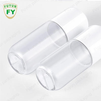 18ml 20ml Plastik Pompa Şişeleri Kapsül Şekli Şeffaf PET Toner Şişesi
