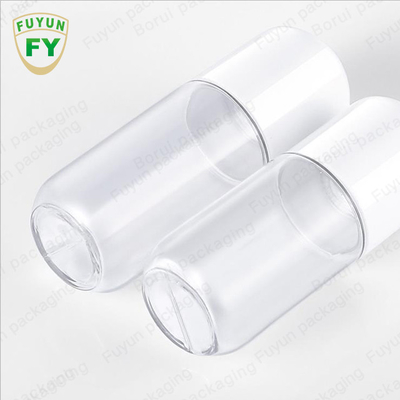 18ml 20ml Plastik Pompa Şişeleri Kapsül Şekli Şeffaf PET Toner Şişesi