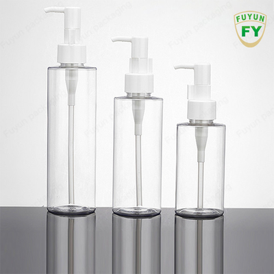 Vücut Yağı için 160ml 200ml Şeffaf PET Plastik Pompa Şişeleri