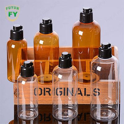 156mm Yükseklik Parlak Squeeze Toner Siyah Kapaklı Plastik Şişe