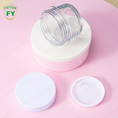 1.69oz 3.38oz Kalınlaştırıcı Şeffaf Plastik Ambalaj Kavanozları Düz ​​Taraflı