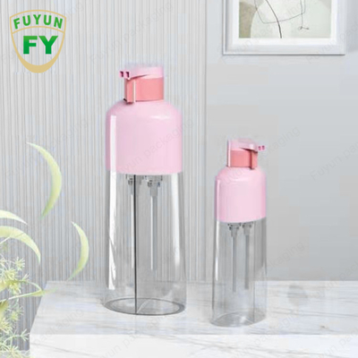 OEM Plastik Boyama Şampuan Pompalı Dispenser Şişe 300ML Krom